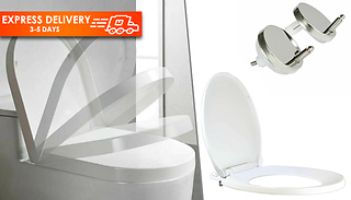 Quick Release Toilet Hinges with Optional Seats - 3 Options