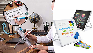 Double Sided Desktop White Board - 2 Sizes