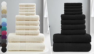10-Piece Luxury Toronto Towels Set - 12 Colours