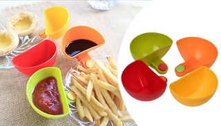 4 or 8-Pack Clip-On Sauce Dip Bowls