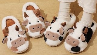 Cartoon Cute Cow Slippers - 2 Colours 