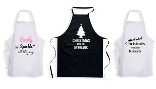 Personalised Christmas Aprons - 2 Colours & 7 Designs!