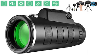 40 x 60 Monocular Telescope with Optional Accessories