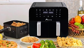 Dual Air Fryer with Visual Window