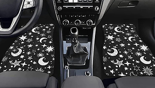 4-Piece Moon & Star Car Footwell Mat Set