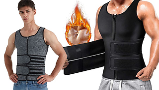 Men's 2-in-1 Vest & Waist Trainer - 2 Colours & 6 Sizes