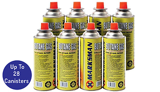 Butane Gas Canisters - 1- 28 Canisters 