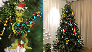 Green Christmas Thief Tree Ornaments - 5 Styles