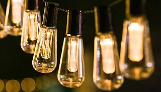 10, 20 or 40 Vintage-Style Garden Solar Edison Bulbs