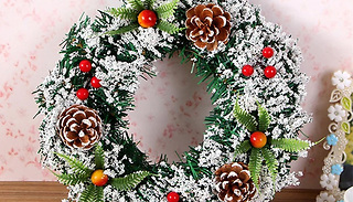 Christmas Faux Foliage & Berries Wreath - 3 Sizes