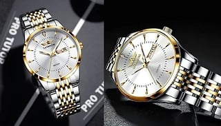 Men's Water-Resistant Quartz Watch - 4 Colours