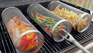 Stainless Steel BBQ Grill Basket - 2 Sizes