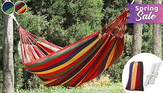 1 or 2 Person Camping Portable Hammock - 2 Colours
