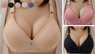 1 or 3 Plunge Padded No-Wire T-Shirt Bras - 6 Colours & 5 Sizes