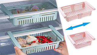 Hook-On Extendable Refrigerator Storage Basket - 3 Colours