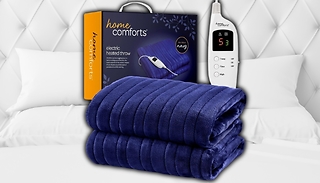 Large Electric Heated Blanket Throw - 3 Colours 