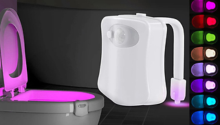 LED Toilet Night Light with Motion Sensor - 8 Colours