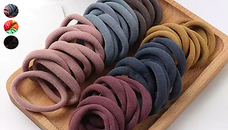 200 Solid Colour Rubber Hairbands - 3 Colours