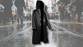 Reusable Waterproof Hooded Raincoats - 2-Pack