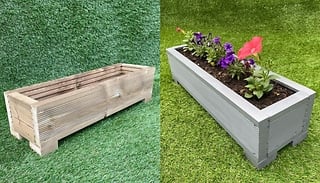 Single Tier Wooden Planter Troughs - 4 Sizes!