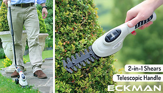 Eckman 2-in-1 Cordless Garden Shears With Telescopic Handle