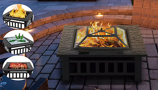 3-in-1 Fire Pit, BBQ & Beer Cooler