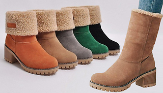 Oslo Fleece Lined Faux Suede Boots - 5 Colours & 5 Sizes