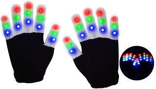 LED Light-Up Fingertip Winter Gloves