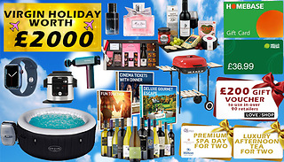 Couples Mystery Deal - 2000 Holiday, Hot Tub, Jewellery & More