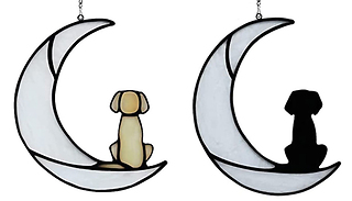 Hanging Dog & Moon Sun Catcher - 2 Colours