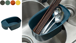 Kitchen Sink Colander Cutlery Basket - 4 Colours