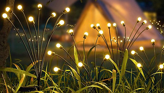 2- Piece Solar Starburst Swaying Garden Lights Set - 2 Colourful