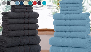10pc Egyptian Cotton Premium Towels - 11 Colours