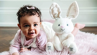 Peek-A-Boo Singing Rabbit Toy