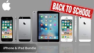 Grey or Silver iPhone SE Unlocked + iPad Air Wi-Fi 