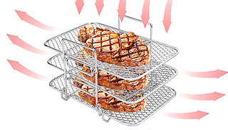 Stainless Steel Air Fryer Multilayer Cooking Rack