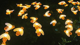 10 or 20 Solar Outdoor Swaying Firefly Lights