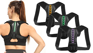 Adjustable Posture Correcting Back & Shoulder Brace - 3 Colours & 6 Si ...
