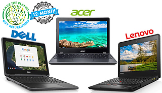 Chromebook Laptop Bundle - Dell, Acer or Lenovo
