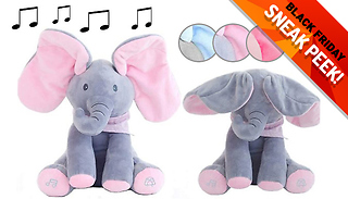 Plush Peek-A-Boo Singing Elephant - 2 Colours