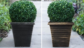 Lightweight Weatherproof Square Plant Pot - 2 Colours
