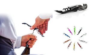 Generise Multi Function Corkscrew and Bottle Opener - 8 Colours
