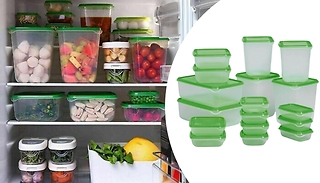 Set of 17 Plastic Food Containers
