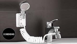 Portable Shower Head Tap Attachment with Bracket - 3 Styles