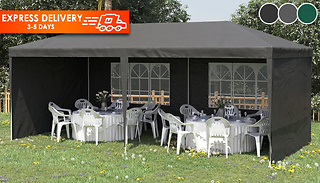 3m x 6m Outsunny Garden Garden Marquee Canopy - 3 Colours