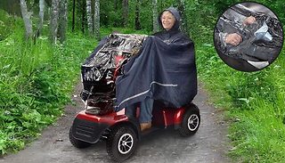Full Body Wheelchair Hooded Rain Cover 