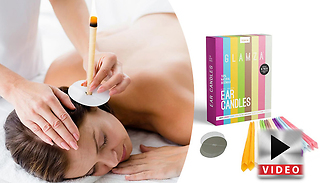 16-Pack of Scented Ear Candles with Protective Discs