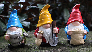 3-Piece Mini Gardening Gnomes Ornament Set
