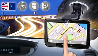 5-Piece Touchscreen GPS Sat Nav - UK & EU Maps