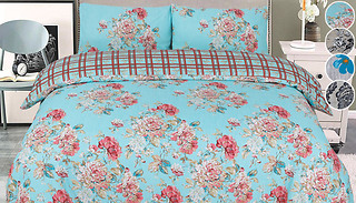 Double or King Floral Design Duvet Set - 4 Designs